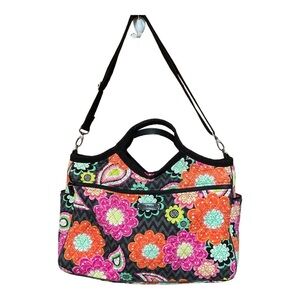 Vera Bradley Retired Ziggy Zinnia Carryall Tote Bag